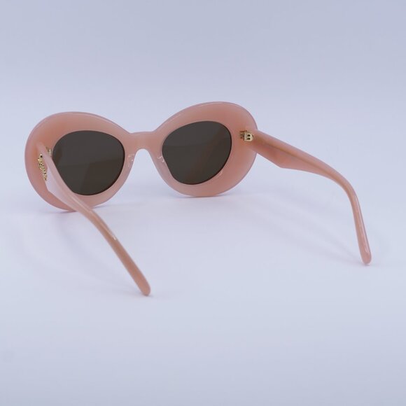 🕶️ New Loewe LW40112I 72E Sunglasses - Shiny Light Pink Frame, Brown Lenses - Picture 9 of 10